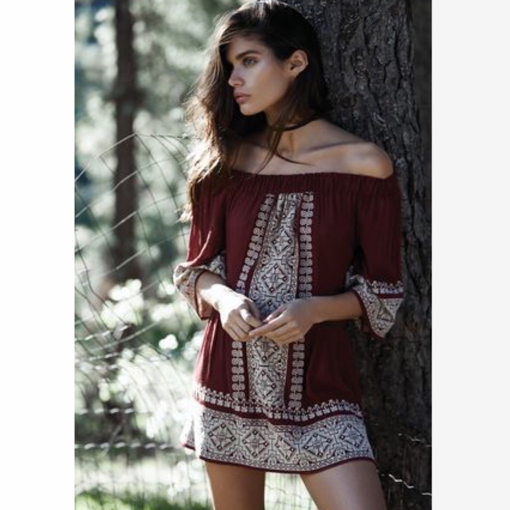 TULAROSA Off the Shoulder Dress